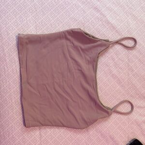 Purple Spaghetti Strap Crop Tops